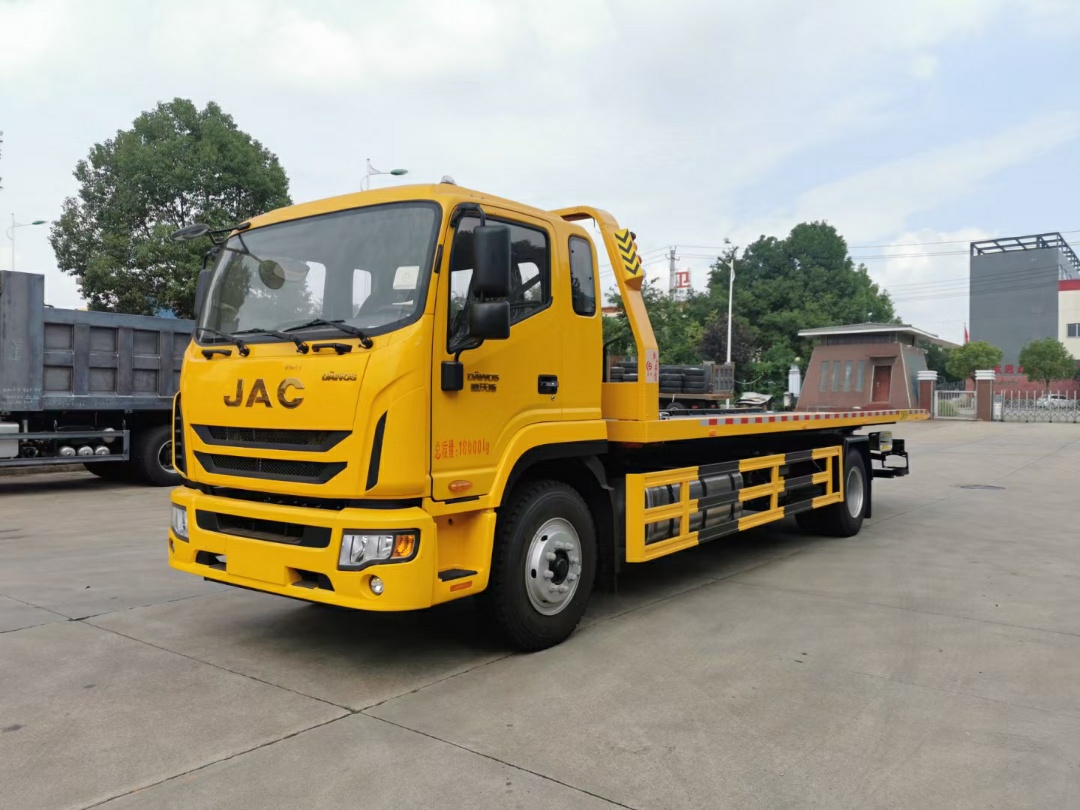 江淮國六高端一拖二大黃牌清障車(chē)