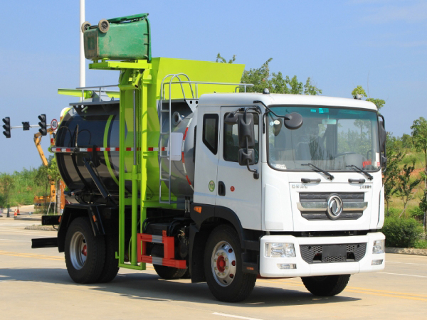 國六東風(fēng)D9 9.5方 餐廚垃圾車(chē)圓罐