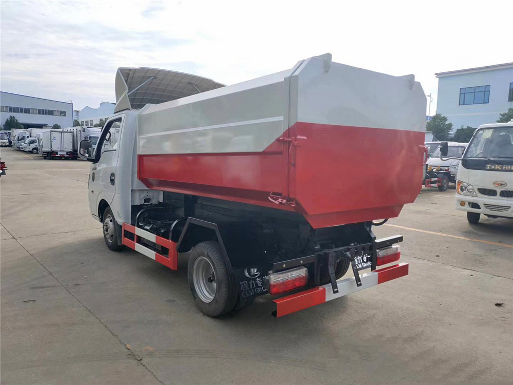 國六3-4方 藍牌東風(fēng)途逸掛桶垃圾車(chē)